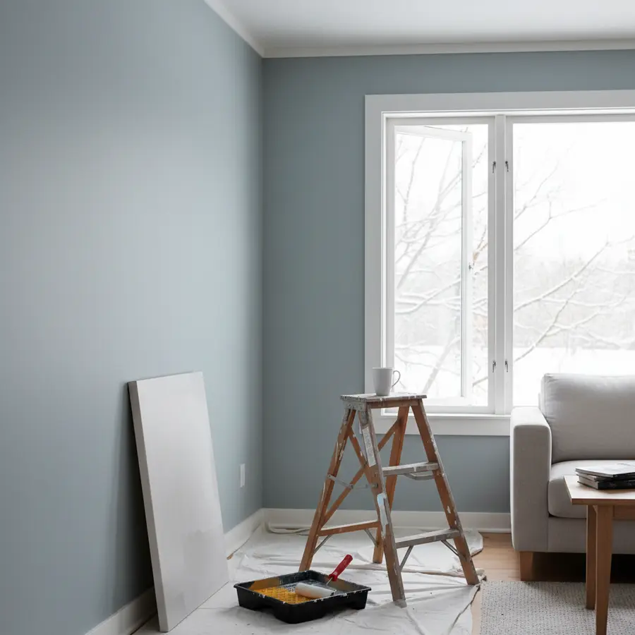 Meine Wand streichen Ideen ohne dass es nach Baustelle aussieht, heller Raum mit frischer Farbe
