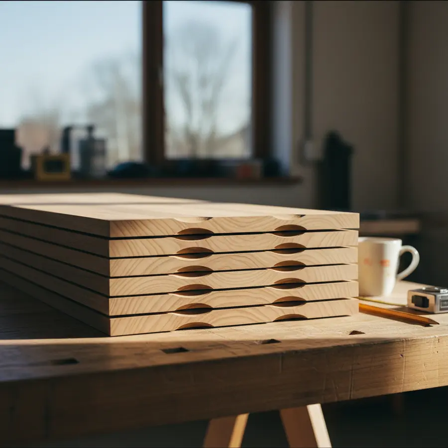 Teak Terrassendielen kaufen: Premium-Qualität & Top-Preise - Photo Teak Terrassendielen kaufen: Nahaufnahme der Maserung im Sonnenlicht